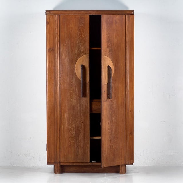 Vintage Wooden Wardrobe with Two Doors, 1920 | Chairish