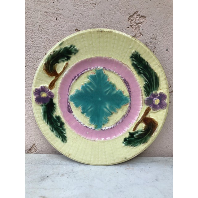 19th Century French Majolica Flowers Saint Amand For Sale In Austin - Image 6 of 6