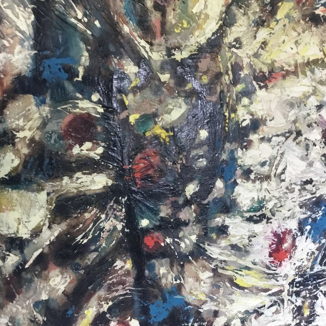 C 1950 Abstract Painting Attr. To Everette Hoffman For Sale In Wichita - Image 6 of 9