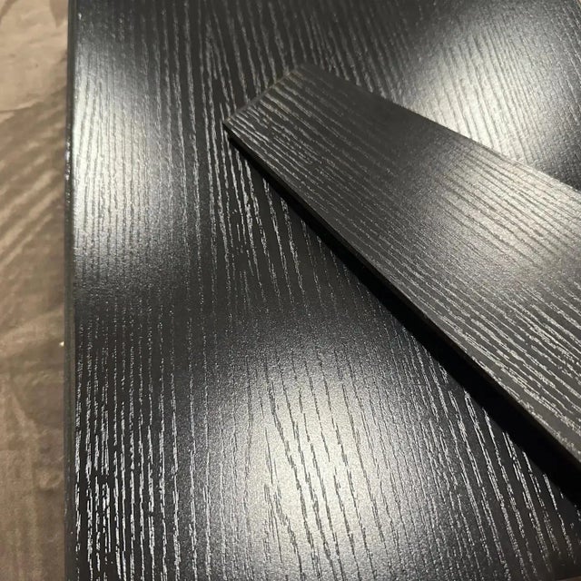 1990s Modern Black Lacquered Wood Italian Picture Frame by Bussolari For Sale - Image 9 of 16