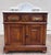Wood Antique Late 1800s Victorian Walnut Marble Top Washstand For Sale - Image 7 of 12
