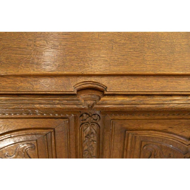 Napoleon III Sideboard with Sloping Desk in Carved Oak, 19th Century For Sale - Image 3 of 14