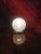White Vintage Italian Murano Glass Table Lamp from Venini, 1960 For Sale - Image 8 of 13