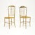 Vintage Italian Chiavari Dining Chairs in Brass, 1950, Set of 2 For Sale - Image 4 of 9