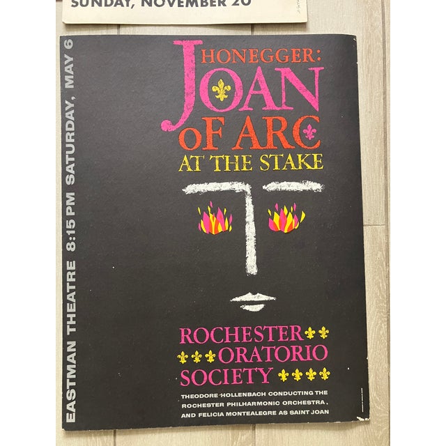 Paper Lot of 4 Vintage Lobby Cards From Rochester Oratorio Society For Sale - Image 7 of 9