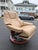 Beige Leather Ekornes Stressless Recliner For Sale - Image 12 of 12
