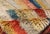 Mid 20th Century Vintage Turkish Angora Tulu Rug With Stripe Design in Yellow, Green, Red & Blue For Sale - Image 10 of 12