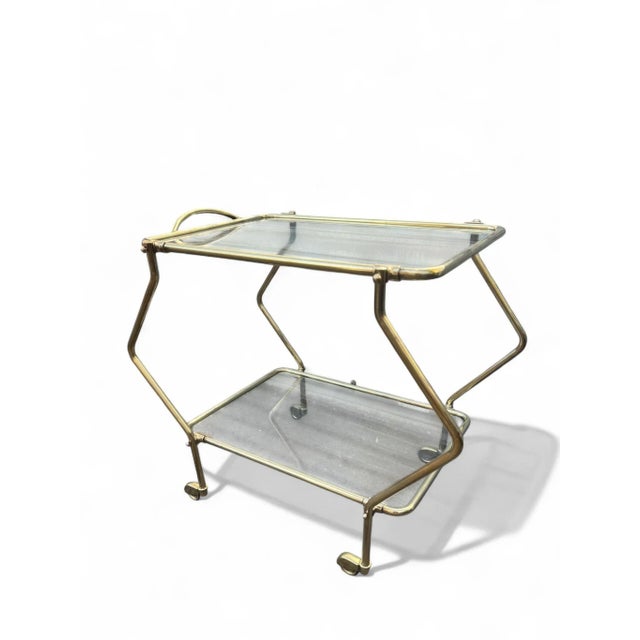 Mid-Century Modern Italian Brass Roulette Bar, 1960s, in Very Good conditions. Designed 1960 to 1969
