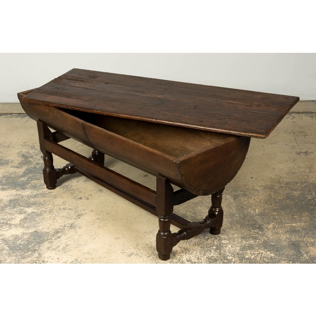 18th Century French Provincial Oak Petrin Dough Bin Table For Sale - Image 9 of 18