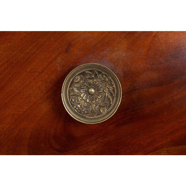 French Restauration Antique Mahogany Cylinder Roll-Top Desk Circa 1830 For Sale - Image 11 of 18