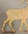 19thc Stag Trade Sign in Original Mustard Paint For Sale - Image 4 of 6