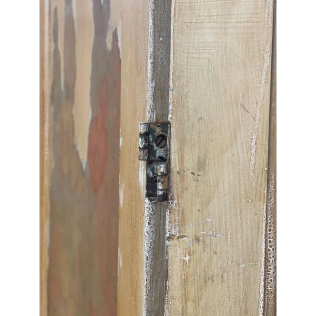 Yellow 1970s Vintage Room Divider With Floral Motif For Sale - Image 8 of 9