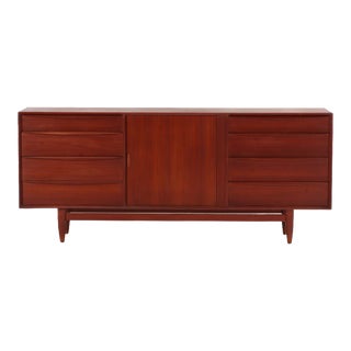 Danish Modern Teak Credenza Dresser by Falster, C 1960s. For Sale
