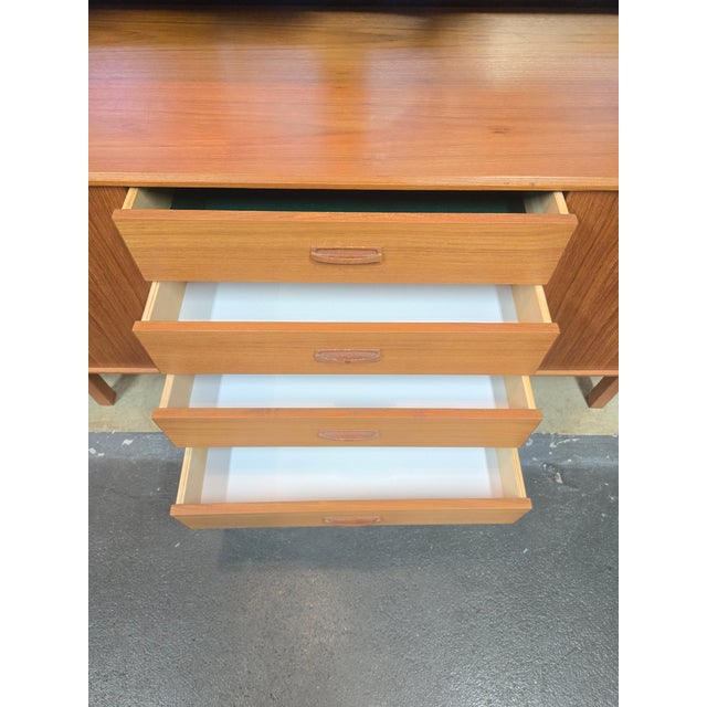 Wood Mid Century Modern Danish Hutch/Credenza For Sale - Image 7 of 11