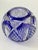Blue Bohemian Cobalt Blue Cut Crystal Bowl, 1920s-1930s For Sale - Image 8 of 9