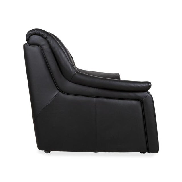 Sleepoly Two-Seater Sofa in Black Leather from Himolla For Sale - Image 11 of 14