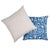 Contemporary Schumacher Claremont Crewel Embroidery Pillow in Delft For Sale - Image 3 of 6