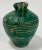 Ceramic Antique Distressed Terra Cotta Green Glazed Water Vessel or Oil Jug For Sale - Image 7 of 8