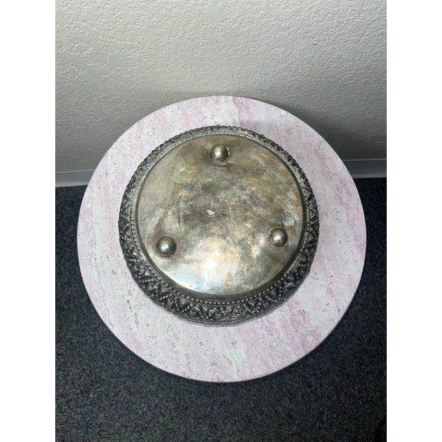 Metal Sterling Silver Burmese Buddhist Offering Bowl For Sale - Image 7 of 11
