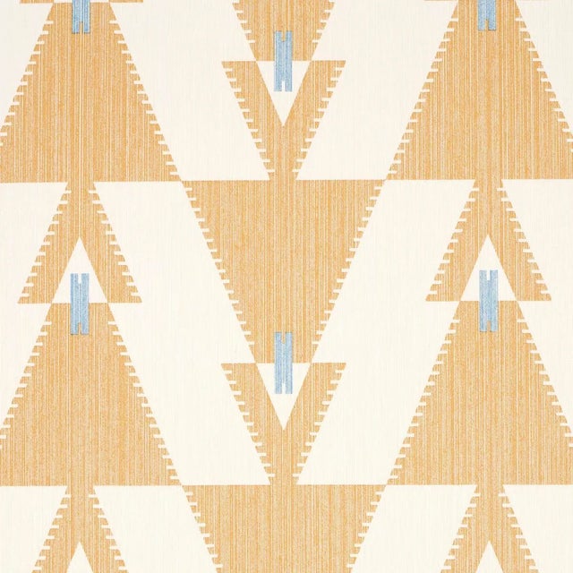 Contemporary SAMPLE - Schumacher X A Rum Fellow Kalido Wallpaper In Honeycomb For Sale - Image 3 of 4