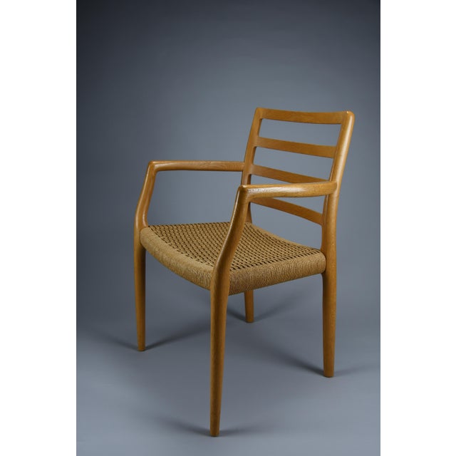 Model 68 Armchair in Oak and Papercord by Niels Otto Møller for J.L. Møllers Møbelfabrik, 1981 For Sale - Image 13 of 18