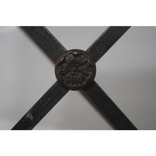 Maitland Smith Bronze Base Marble Top Console Table For Sale - Image 11 of 16