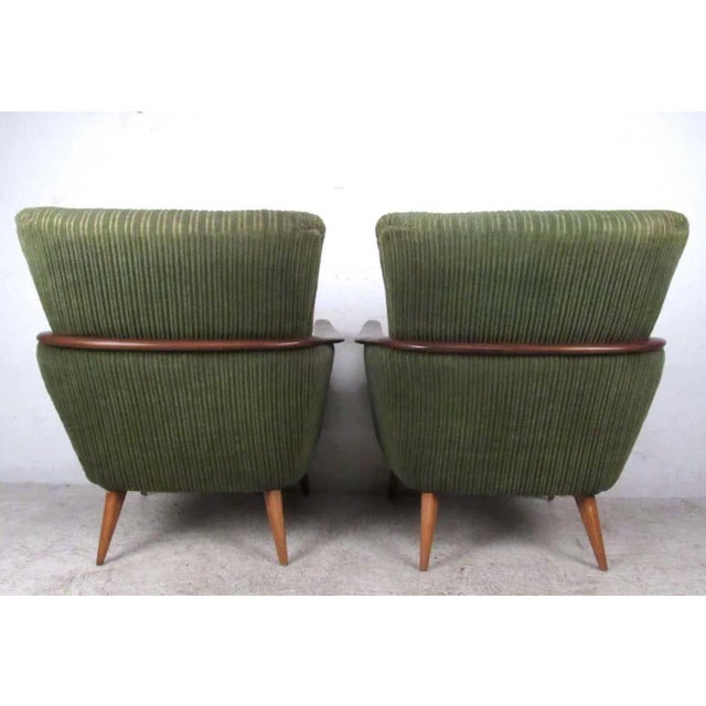 Wood 1960s Unique Mid-Century Modern Danish Lounge Chairs - 2 Pieces For Sale - Image 7 of 8