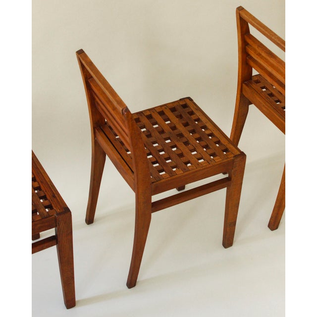 Reconstruction 103 Chairs by René Gabriel, 1941, Set of 3 For Sale - Image 11 of 11