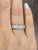 Modern 5.18 Ct Emerald Cut Half Bezel Set Diamond Eternity Ring Size 5.5 For Sale - Image 3 of 8