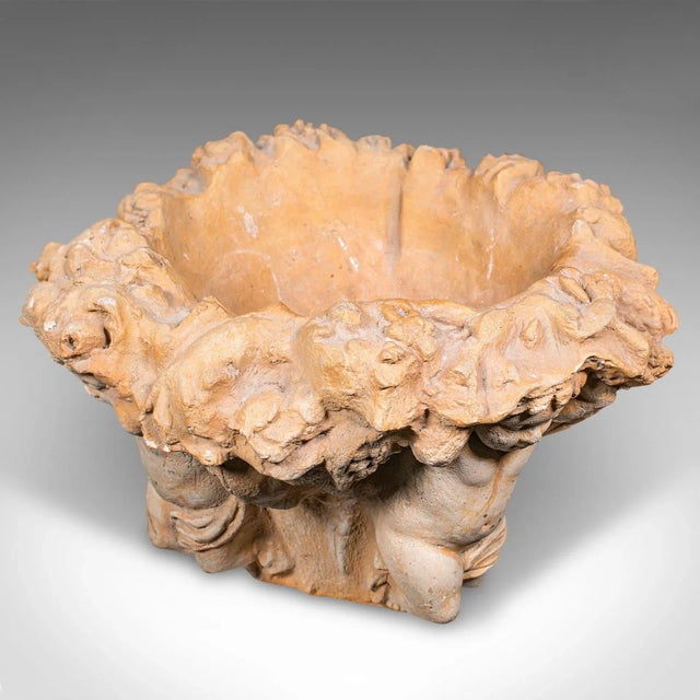 Vintage Decorative Putti Planter, Italian, Jardiniere, Cherub Figures, C.1950 For Sale - Image 6 of 12