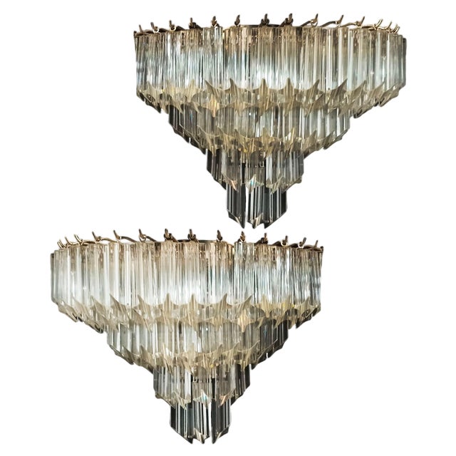 Vintage Murano Wall Sconces, 1980, Set of 2 For Sale