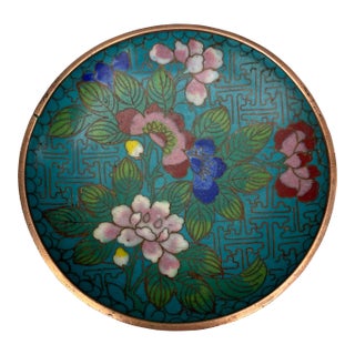 Mid 20th Century Chinese Cloisonne Trinket Dish For Sale