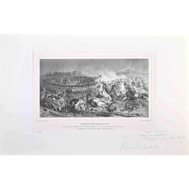 Auguste Raffet, The Retreat of Constantine, Lithograph, 1836 For Sale