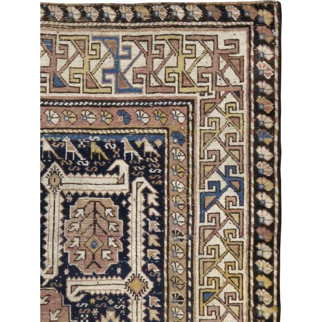 Tribal Galerie Shabab Collection Early 20th Century Caucasian Shirvan Scatter Rug For Sale - Image 3 of 10