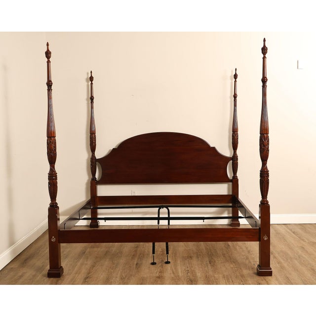 Henkel Harris Mahogany King Four Poster Bed Style 151 For Sale - Image 13 of 18
