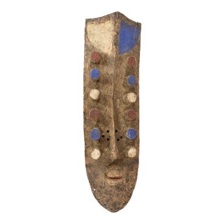 Early 20th Century Grebo Mask with Twelve Tubular Eyes For Sale
