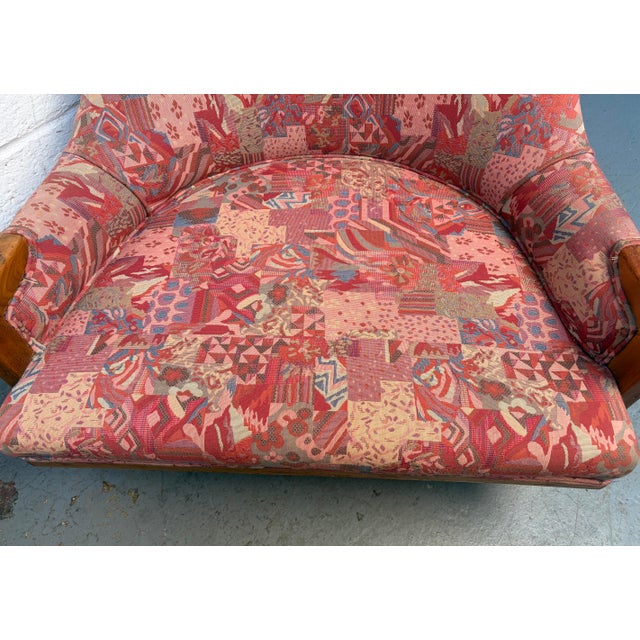 Pair of Mid-Century Gondola Style Handle Backed Lounge Chairs For Sale - Image 10 of 11