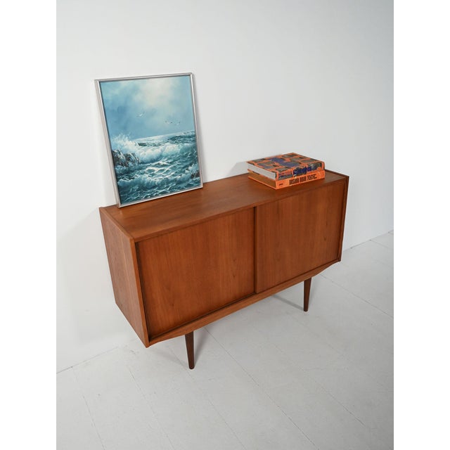 Small Vintage Scandinavian Sideboard, 1950s For Sale - Image 3 of 11