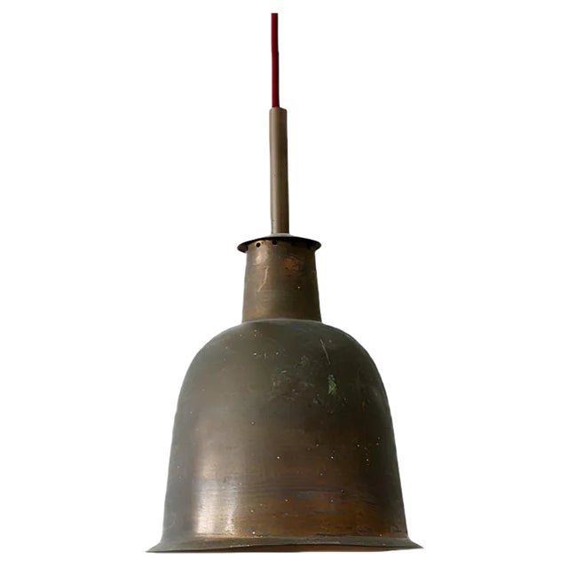 Mid-Century Modern Brass Church Pendant Lamp, Germany, 1950s For Sale