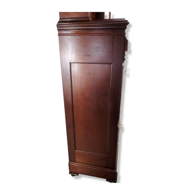 Kimbel & Cabus Gothic Revival Walnut Tall Chest With Mirror 84" For Sale - Image 13 of 18