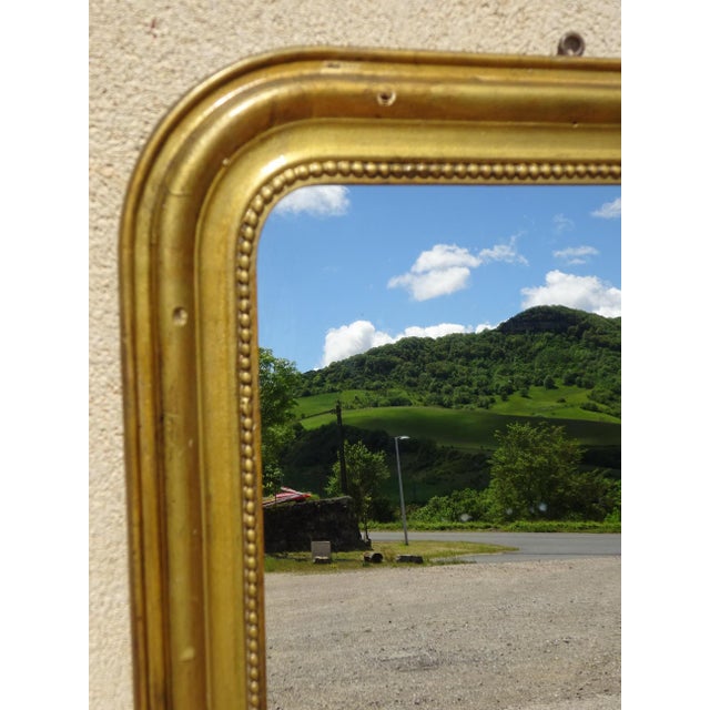 Louis Philippe Beech Gilt Mirror, 1850s For Sale - Image 3 of 18