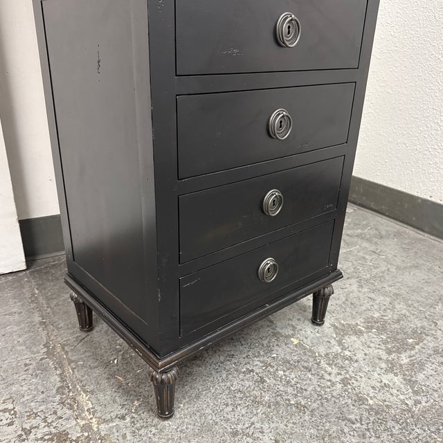 Restoration Hardware Maison Bath Cabinet, Antiqued Black For Sale - Image 11 of 12