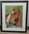 From the artist's private collection is this framed original acrylic as watercolor painting of a horse. Signed Baldwin, it...