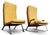 Wood Mid-Century Teak and Ebonised Steel Shell Chairs with Upholstered Cushions in the style of Gerrit Rietveld, 1960s, Set of 2 For Sale - Image 7 of 18