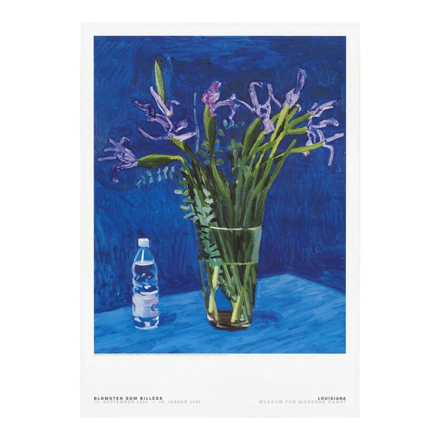 David Hockney Poster Iris With Evian Bottle (1998), 2004 For Sale