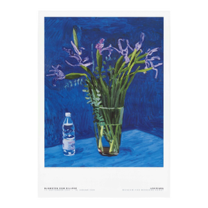 David Hockney Poster Iris With Evian Bottle (1998), 2004