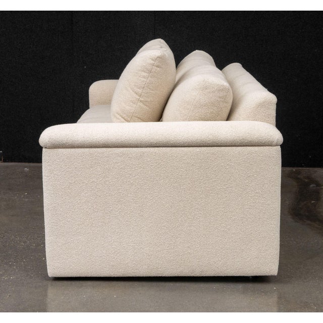 J. Robert Scott Three-Seat Beige Upholstered Sofa For Sale In New York - Image 6 of 8