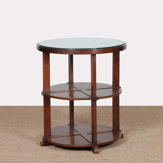 Brown French Side Table, 1940s For Sale - Image 8 of 8