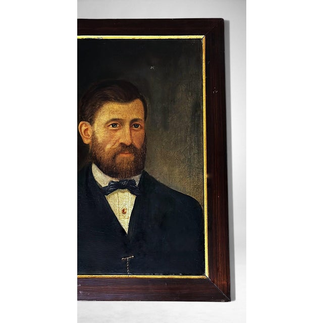 Late 19th Century French Academic Portrait of an Elegant Gentleman, Oil on Canvas For Sale - Image 6 of 18