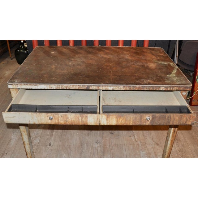 Industrial Work Table, 1960s For Sale - Image 15 of 17
